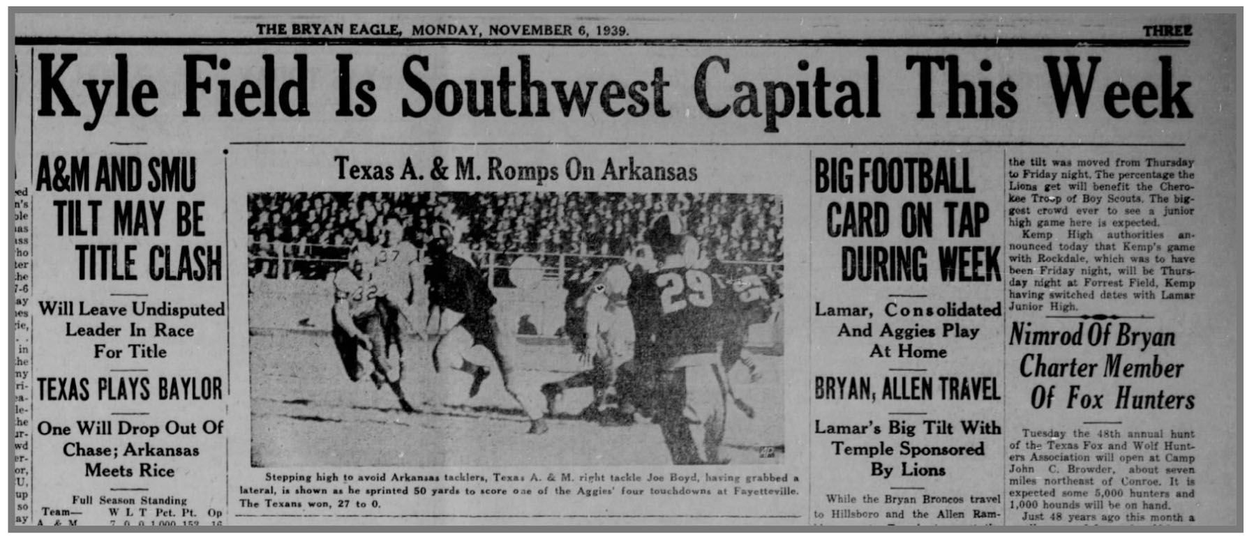 The Eagle Archives: November 6, 1939